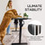 39.4" Small Electric Standing Desk, Adjustable Height Office Desk with Wood Desktop, Computer Table for Home Work, Study and Gaming, Small Spaces, Modern Furniture, Black