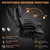 500lbs Big and Tall Office Chair with Gel Seat Cushion,Heavy Duty Office Chair for Heavy People, High Back Executive Computer Chair with Adjustable Lumbar Support, Dual Rubber Wheel