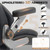 Oversized Big and Tall Office Chair 750lbs with Adjustable Headrest & Lumbar Airbag, Large Executive Chair with 5D Flip Arms, Heavy Duty Metal Base Chair with Hollow Casters & Thick Spring Seat, Black