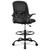 Drafting Office Chair with Flip-up Armrests Executive Ergonomic Computer Standing Desk Chair with Lumbar Support and Adjustable Footrest Ring (Black)