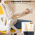 Drafting Office Chair with Flip-up Armrests Executive Ergonomic Computer Standing Desk Chair with Lumbar Support and Adjustable Footrest Ring (Mustard)