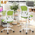 Drafting Office Chair with Flip-up Armrests Executive Ergonomic Computer Standing Desk Chair with Lumbar Support and Adjustable Footrest Ring (Green)