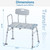 Tub Transfer Bench for Bathtub, FSA/HSA Eligible 400 lbs Heavy Duty Shower Chair with Backrest, Slip-Resistant Feet, Height Adjustable Shower Bench Shower Seat for Elderly and Disabled