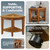 The Original 15.5" Kai Corner Teak Shower Bench - Shower Stool with Storage Shelf for Bathroom - Durable Water Resistant Shower Chair - Shaving Foot Rest - Indoor & Outdoor Use