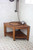 The Original 22" Kai Corner Teak Shower Bench with Shelf