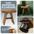 The Original 18" Asia Teak Shower Bench - Shower Stool for Bathroom - Durable Water Resistant Shower Chair - Shaving Foot Rest - Indoor & Outdoor Use