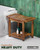 Shower Bench Seat with Storage Shelf, Natural Wood Shower Benches for Inside Shower to Sit on, Waterproof Bathroom Spa Bench Stool for Legs Shaving with Built-in Handle & Shower Head Holder