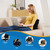 Comfortable Lumbar Support Pillow for Office Chair, Memory Foam Back Support Pillows for Car、Gaming Chair、 Home Chair, Back Pain Relief Improve Posture, Double Adjustable Straps(Black)