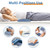 Lumbar Pillow for Sleeping, Lumbar Support Pillow for Bed for Back Pain Relief, Memory Foam Lower Back Pillow for Bed, Back Support Pillow for Side & Back Sleepers, Washable Cover
