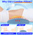 Lumbar Support Pillow for Bed Relief Back Pain: Lower Back Pillow for Sleeping - Memory Foam Waist Pillow - Cooling Back Bolster Pillow for Side, Back&Stomach Sleepers - Bed Rest Pillow for Car, Sofa