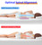 Lumbar Support Pillow for Bed – Memory Foam Waist Pillow with Cooling Cover for Comfortable Back Support – Bolster Pillow for Side, Back & Stomach Sleepers – for Bed, Sofa, Car