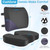 Seat Cushion, Lumbar Support Pillow with Adjustable Strap-Chair Cushions for Sciatica Pain Relief-with Washable Cover Memory Foam for Car, Travel and Wheelchair-Gray