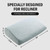 Lumbar Support Pillow for Recliner Chair, Memory Foam Back Support Cushion for Elderly,Extra Large Lumbar Support Pillow,Thick Backrest for Home Reading (Light Grey, 20“x13.5"x5")