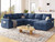 108 Inch Modular Sectional Sofa with Pull Out Bed,U Shaped 7 Seat Sectional Sleeper Sofa with Storage,Sectional Couches for Living Room,Cloud Modular Couch,Removable Sofa Cover,Blue