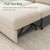 Sectional Couch with Pull Out Bed, Sectional Sleeper Sofa with Storage, U Shape Couches for Living Room, Velvet Beige