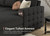 Sectional Couch with Pull Out Bed, Sectional Sleeper Sofa with Storage, U Shape Couches for Living Room, Dark Grey