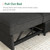 Sectional Sleeper Sofa with Pull-Out Bed Storage Chaise, 6 Seater Couch for Living Room, Dark Grey