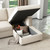 Sectional Sleeper Sofa with Pull-Out Bed Storage Chaise, 6 Seaters Couch for Living Room, Beige