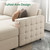Sectional Sleeper Sofa with Pull-Out Bed Storage Chaise, 6 Seaters Couch for Living Room, Beige
