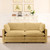 78'' Sectional 2 Seat Cloud Loveseat with 2 Throw Pillows, Modern Corduroy Love Seat, Convertible Cozy Sofa for Living Room, Bedroom and Office, Yellow