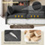 104'' Modular Sectional Cloud Couch with Movable Ottoman, 4 Seat Modern Corduroy Sofa, Deep Seat L Shaped Couch for Living Room Bedroom Apartment, Dark Grey