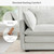 113'' Sectional Cloud Couch, 5 Seater Modular Corner L Shape Sofa Big Comfy Corduroy Oversized Couch with 2 Pillows Movable Ottoman, Deep Seat Sectional Couches for Living Room Office Light Grey