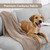 148'' Sectional Cloud Couch with 2 Ottomans, Oversized 4 Seat Sleeper Sofa with 2 Throw Pillows, Convertible Upholstered U Shaped Cozy Sofa Furniture Set for Living Room and Office, Light Grey