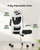 Ergonomic Office Chair: Office Desk Chair with High Back Mesh and Adjustable Lumbar Support Rolling Work Swivel Task Chairs with Wheel 3D Armrests and Headrest