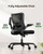 Ergonomic Office Chair with Adjustable Lumbar Support, 3-Way PU Armrests & Breathable Mesh for Home Office and Gaming