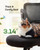 Ergonomic Office Chair with Adjustable Lumbar Support, 3-Way PU Armrests & Breathable Mesh for Home Office and Gaming