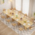78 Inch Dining Table for 6 8 10, Modern Farmhouse Rectangular Kitchen Table, Long Dining Room Tables with Wood Strip Base for Kitchen Living Room (Natural)