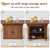55"-71" Extendable Dining Table with Storage, Expandable Kitchen Table for 4-6, Space Saving Dining Room Table with Hidden Storage Cabinet, Adjustable Shelves & Fluted Base (Walnut)