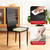 Dining Chairs Set of 4 | Black | Kitchen Chairs 4 Upholstered Chairs and Faux Leather Cushions | Space-Saving and Modern Design | for Dining Room, Easy to Assemble
