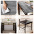 Dining Table Set for 4, Wood Kitchen Table with Upholstered Chairs for Kitchen Room and Small Spaces, Grey