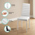 5 Piece Glass Dining Table Set, Kitchen and Chairs for 4, PU Leather Modern Room Sets for Home, Kitchen, Living Room