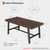 Industrial Dining Table for 4-6 People, 63" Long Kitchen Table with Sturdy Metal Frame, Rectangular Counter for Dinner, Kitchen, Dining Room (Rustic Birch, 63" Non-extendable)