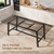 63-83" Extendable Dining Table, Industrial Rectangular Dining Room Table for 6-8 People, Expandable Kitchen Table with Heavy Duty Metal Frame for Dining Room, Kitchen & Parties, Black
