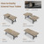 63-83" Extendable Dining Table, Industrial Rectangular Dining Room Table for 6-8 People, Expandable Kitchen Table with Heavy Duty Metal Frame for Dining Room, Kitchen & Parties, Grey