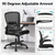 Office Chair, Ergonomic Desk Chair Breathable Mesh Chairs Adjustable High Back Lumbar Support Flip-up Armrests, Executive Rolling Swivel Comfy Computer Chairs Home Office Black