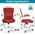 Office Chair, Ergonomic Desk Chair Breathable Mesh Chairs Adjustable High Back Lumbar Support Flip-up Armrests, Executive Rolling Swivel Comfy Computer Chairs Home Office Fire Brick