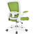 Office Chair, Ergonomic Desk Chair Breathable Mesh Chairs Adjustable High Back Lumbar Support Flip-up Armrests, Executive Rolling Swivel Comfy Computer Chairs Home Office Green