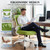 Office Chair, Ergonomic Desk Chair Breathable Mesh Chairs Adjustable High Back Lumbar Support Flip-up Armrests, Executive Rolling Swivel Comfy Computer Chairs Home Office Green