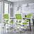 Office Chair, Ergonomic Desk Chair Breathable Mesh Chairs Adjustable High Back Lumbar Support Flip-up Armrests, Executive Rolling Swivel Comfy Computer Chairs Home Office Green
