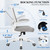 Office Chair, Ergonomic Desk Chair Breathable Mesh Chairs Adjustable High Back Lumbar Support Flip-up Armrests, Executive Rolling Swivel Comfy Computer Chairs Home Office Gray