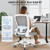 Office Chair, Ergonomic Desk Chair Breathable Mesh Chairs Adjustable High Back Lumbar Support Flip-up Armrests, Executive Rolling Swivel Comfy Computer Chairs Home Office Gray