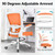 Office Chair, Ergonomic Desk Chair Breathable Mesh Chairs Adjustable High Back Lumbar Support Flip-up Armrests, Executive Rolling Swivel Comfy Computer Chairs Home Office Sunset Orange