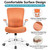 Office Chair, Ergonomic Desk Chair Breathable Mesh Chairs Adjustable High Back Lumbar Support Flip-up Armrests, Executive Rolling Swivel Comfy Computer Chairs Home Office Sunset Orange