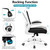 Office Chair, Ergonomic Desk Chair Breathable Mesh Chairs Adjustable High Back Lumbar Support Flip-up Armrests, Executive Rolling Swivel Comfy Computer Chairs Home Office White
