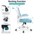 Office Chair, Ergonomic Desk Chair Breathable Mesh Chairs Adjustable High Back Lumbar Support Flip-up Armrests, Executive Rolling Swivel Comfy Computer Chairs Home Office Blue