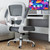 Office Chair - Ergonomic Desk Chair with Adjustable Lumbar Support, Mesh Computer Chair, Executive Chairs for Home Office Comfortable Lumbar Support (White+Black)